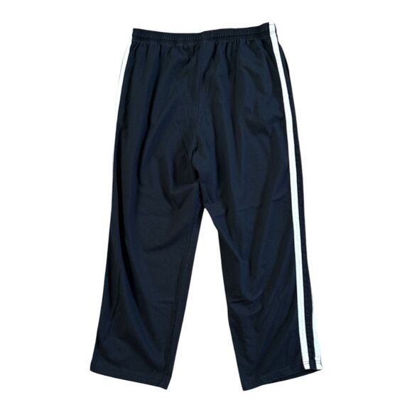 Vintage Franklin‎ Sport Track Pant Sweatpants Black W/ Stripe Baggy Y2k Wide - Picture 10 of 11